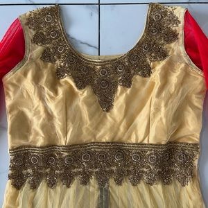 Red and gold Indian Pakistani Punjabi Lehenga